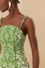Green Delicate Tapestry Euroflax™ Premium Linen Midi Dress sold by FARM Rio