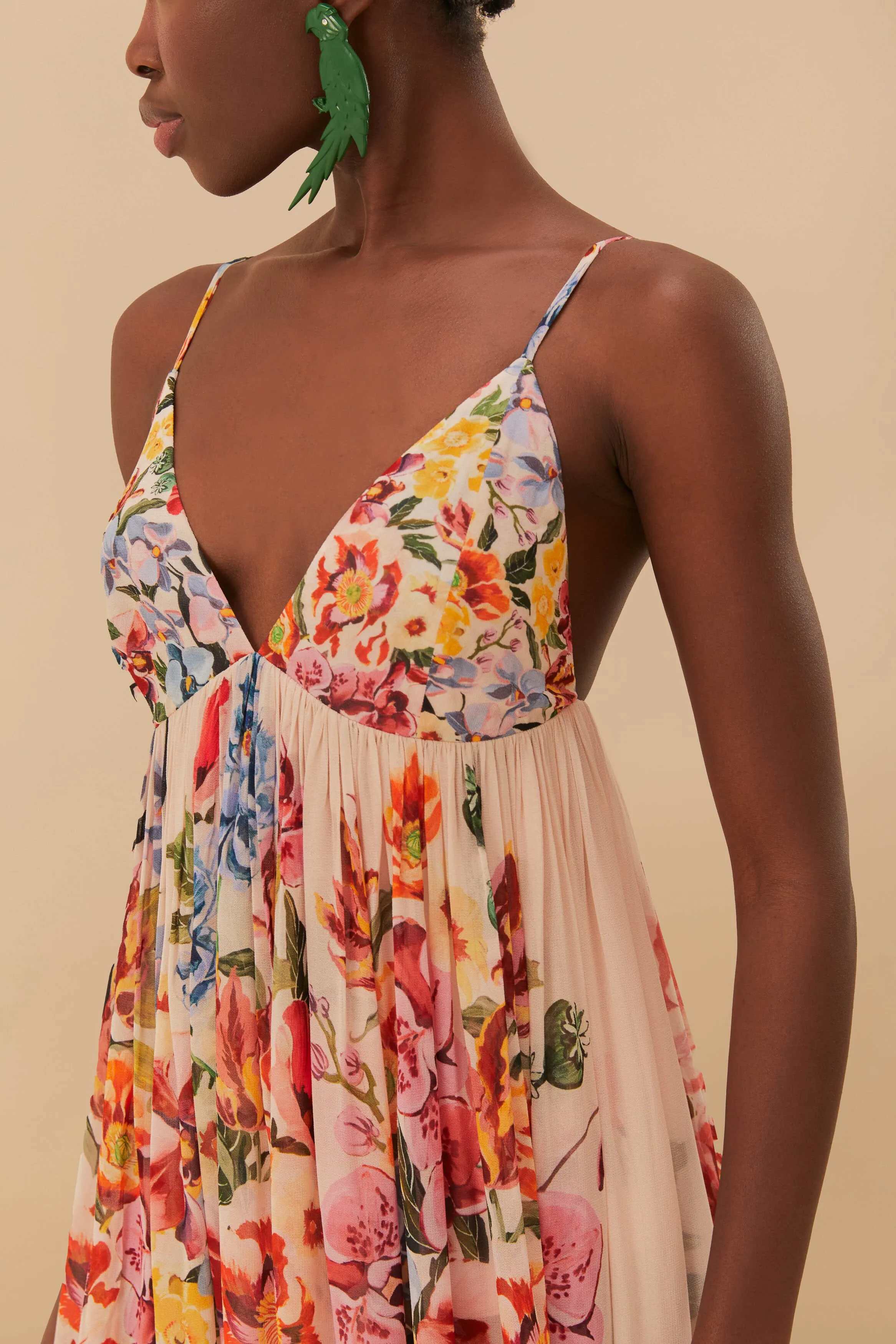 Pink Garden Terrace Maxi Dress sold by FARM Rio product image thumbnail 2