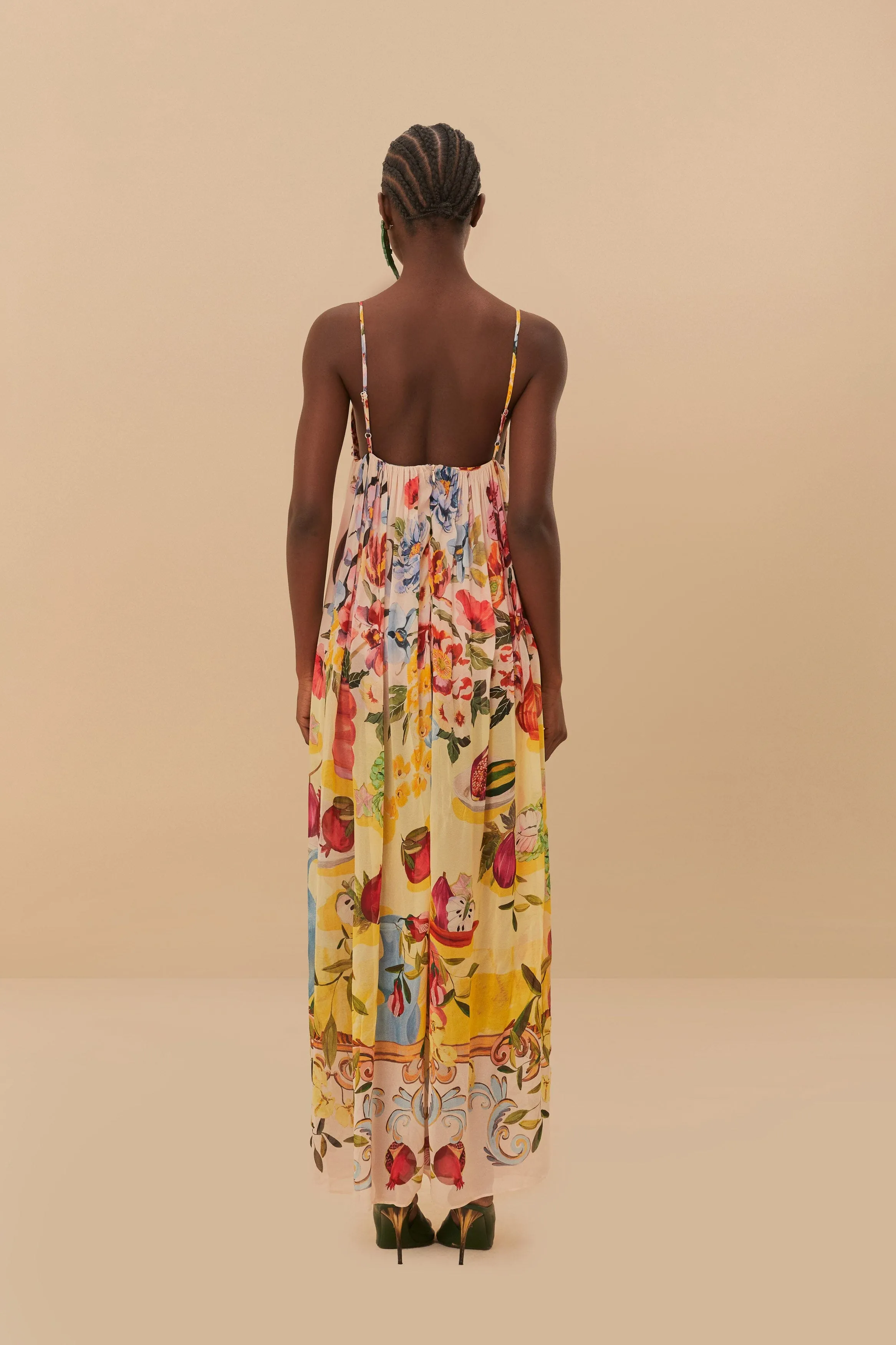 Pink Garden Terrace Maxi Dress sold by FARM Rio product image thumbnail 4
