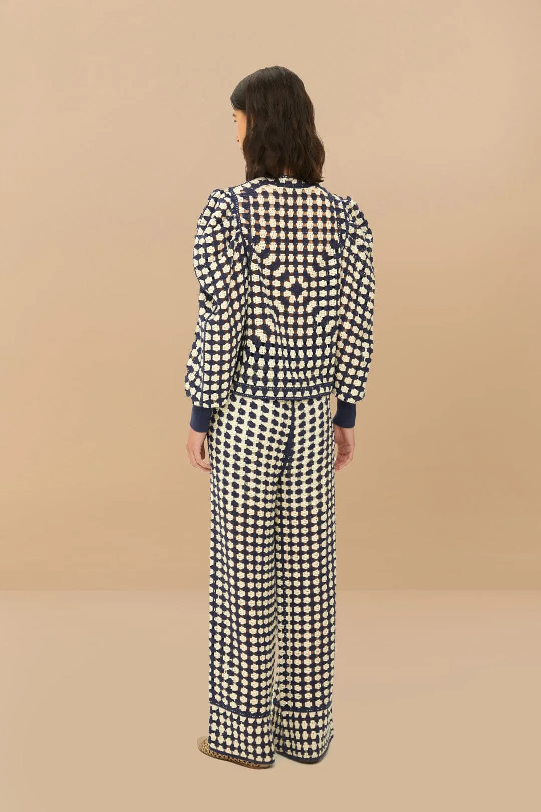 Blue & White Crochet Pants sold by FARM Rio product image thumbnail 5