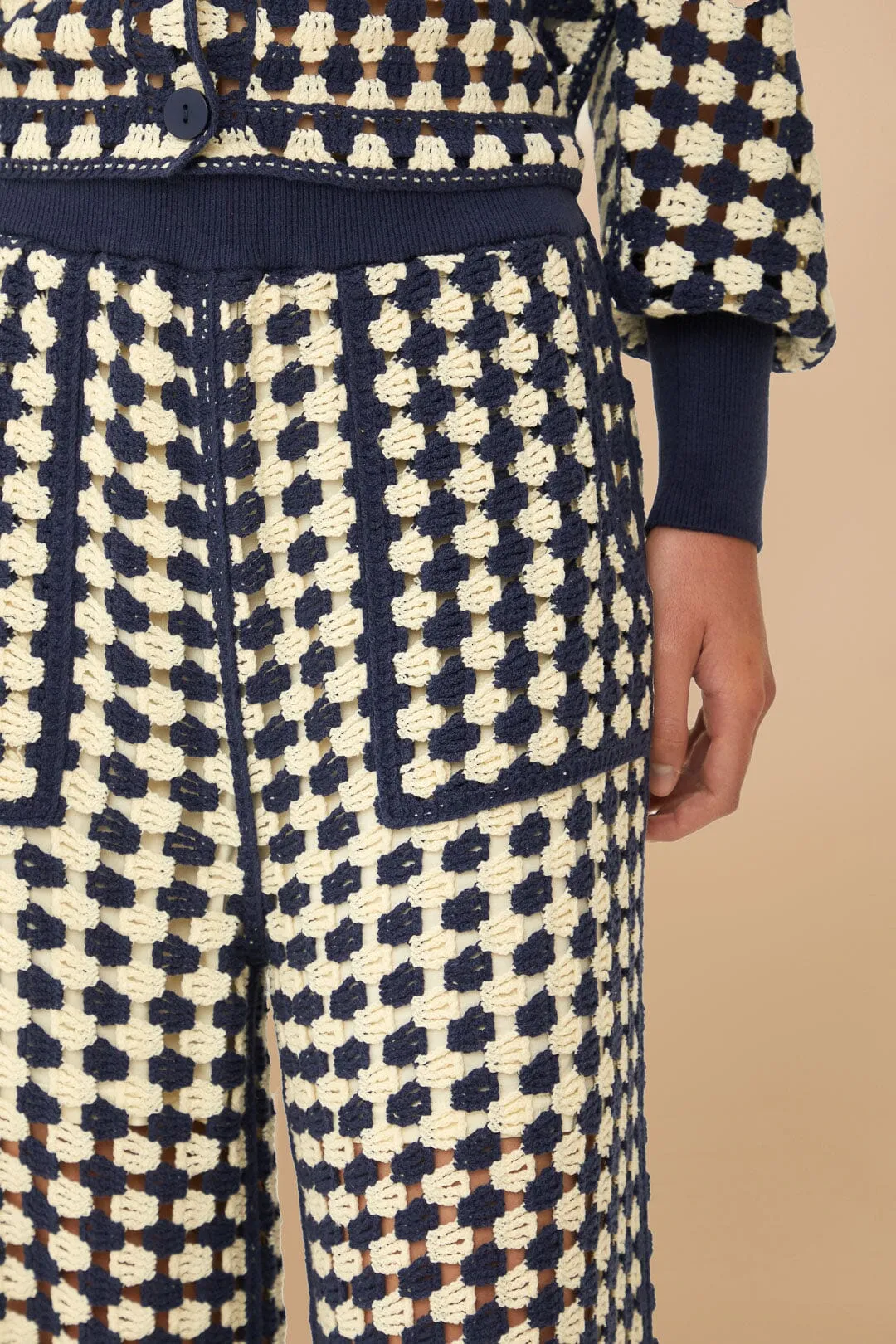 Blue & White Crochet Pants sold by FARM Rio product image thumbnail 4