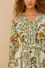 Off-White Botanicals Belted Romper sold by FARM Rio
