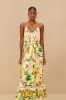 Pink Botanical Beauty LENZING™ ECOVERO™ Euroflax™ Maxi Dress sold by FARM Rio