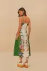 Off-White Sweet Bloom Dreamscape LENZING™ ECOVERO™ Euroflax™ Midi Dress sold by FARM Rio