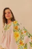 Pink Botanical Beauty Long Sleeve Blouse sold by FARM Rio