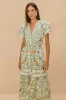 Off-White Folk Floral Lace Midi Dress sold by FARM Rio