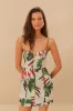 Midnight Macaw Fiesta Off-White Sleeveless Flower Mini Dress sold by FARM Rio