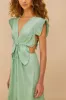 Light Green Butterfly Cut-Out Midi Dress sold by FARM Rio
