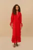 Red Morada Boa Guipure Maxi Dress sold by FARM Rio