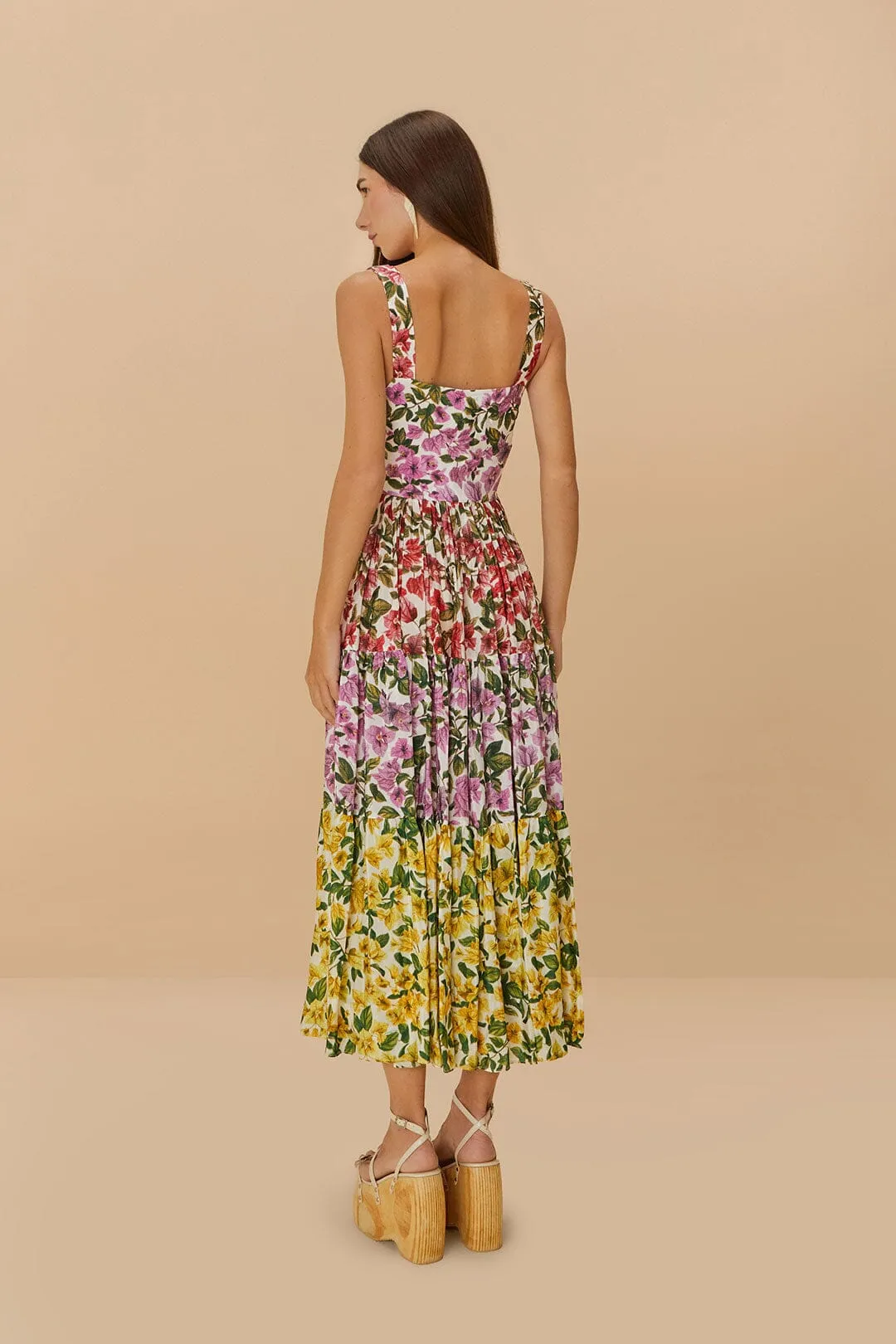Mixed Bougainvillea Sleeveless Maxi Dress sold by FARM Rio product image thumbnail 4