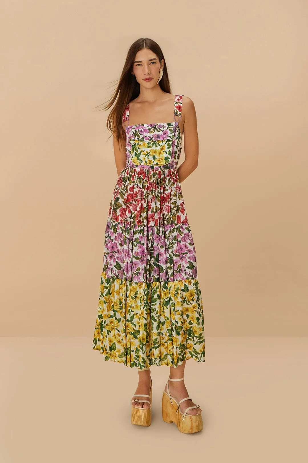 Mixed Bougainvillea Sleeveless Maxi Dress sold by FARM Rio