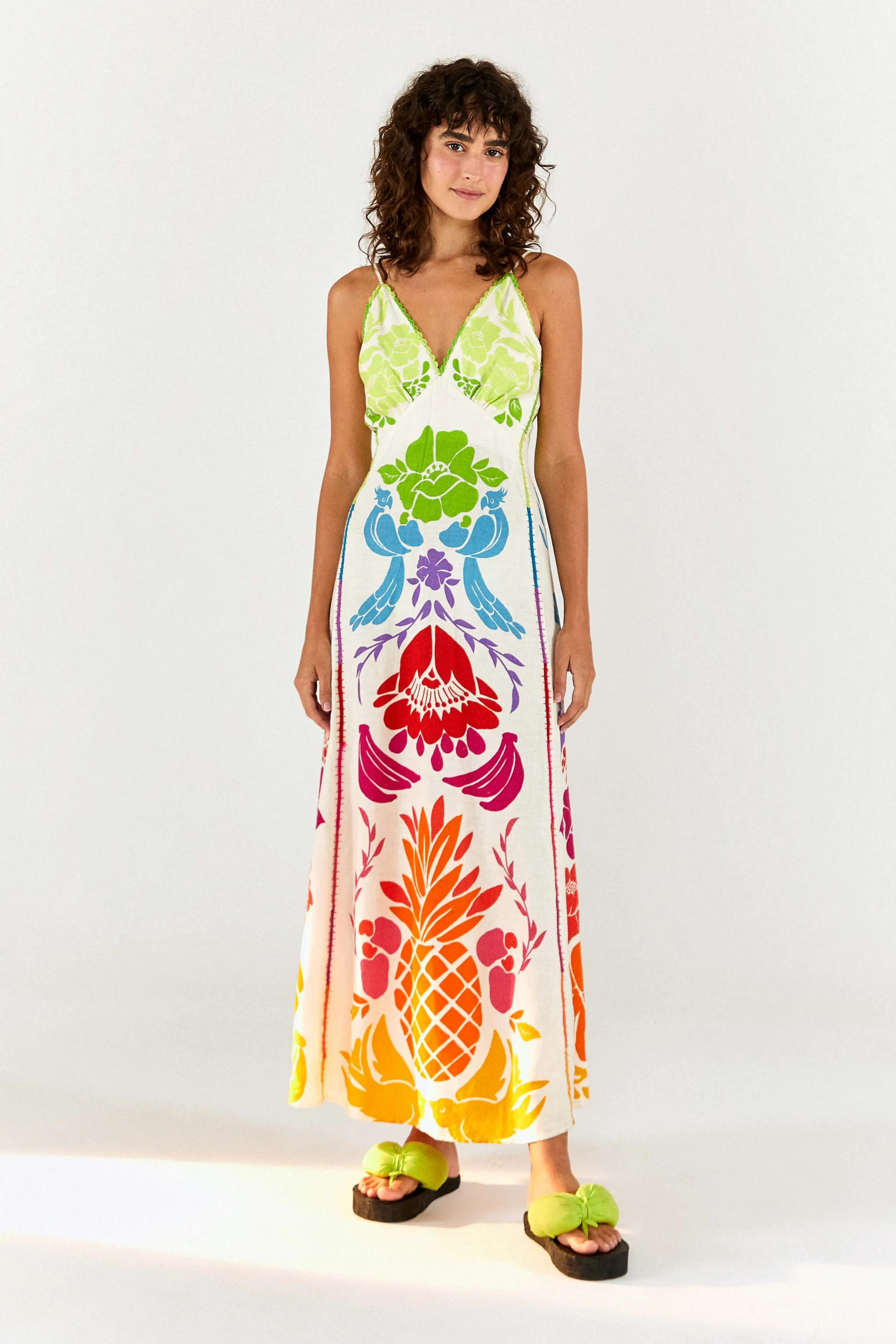 Tropical Graphic Maxi Dress sold by FARM Rio product image thumbnail 5