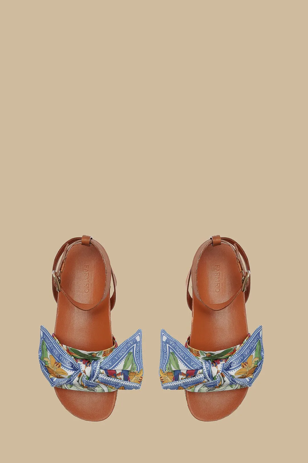 Camel Scarf Flatform Espadrille sold by FARM Rio product image thumbnail 3