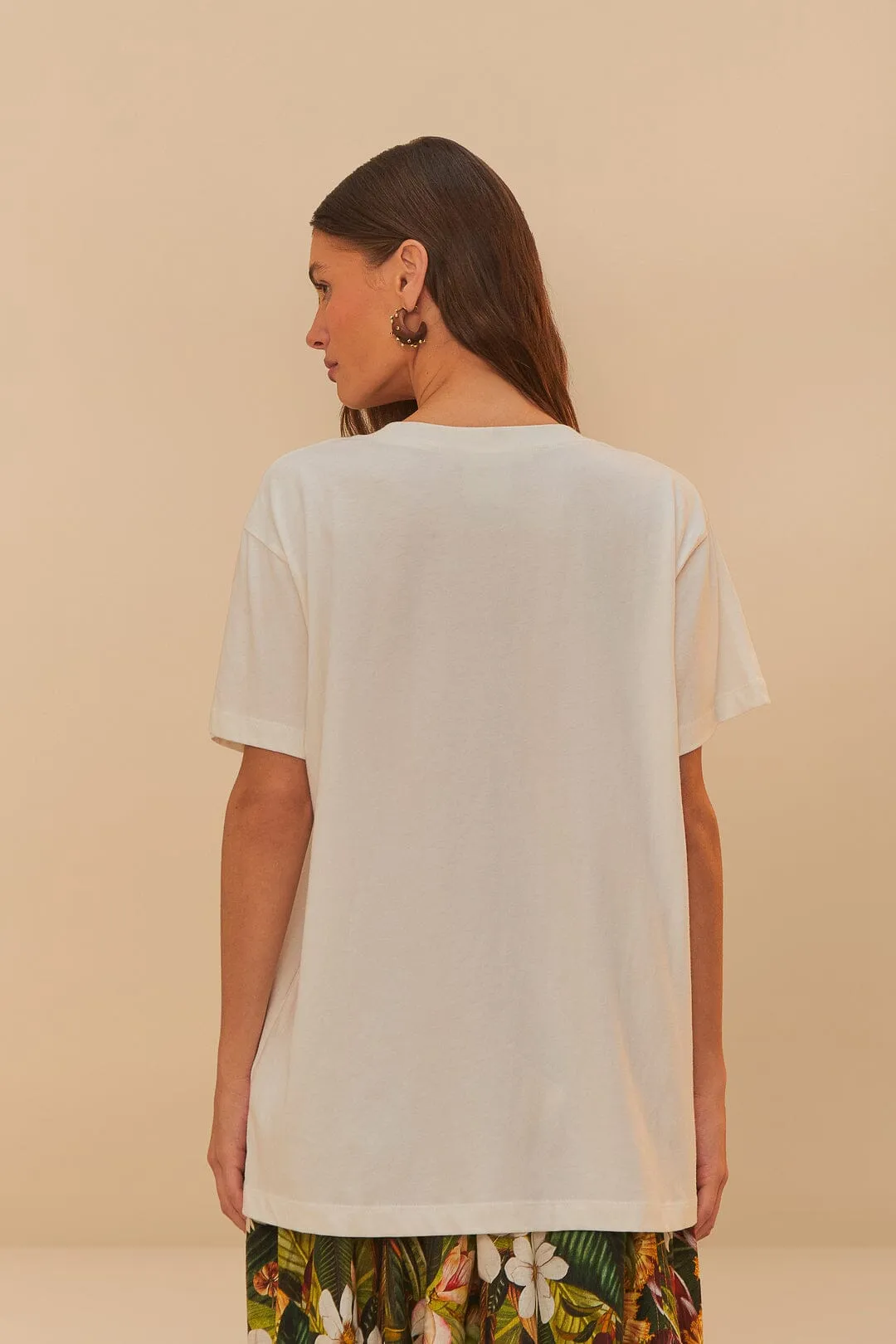 Off-White Buena Gente Relaxed T-Shirt sold by FARM Rio product image thumbnail 4