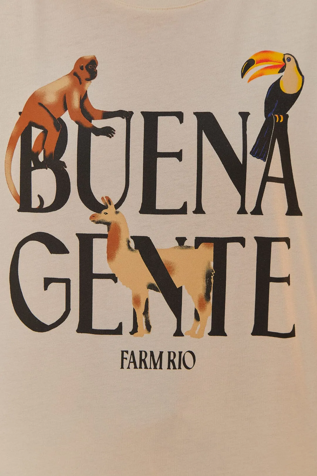 Off-White Buena Gente Relaxed T-Shirt sold by FARM Rio product image thumbnail 5