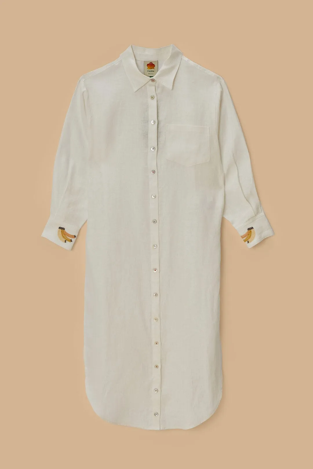 Off-White Euroflax™ Premium Linen Blouse sold by FARM Rio product image thumbnail 5