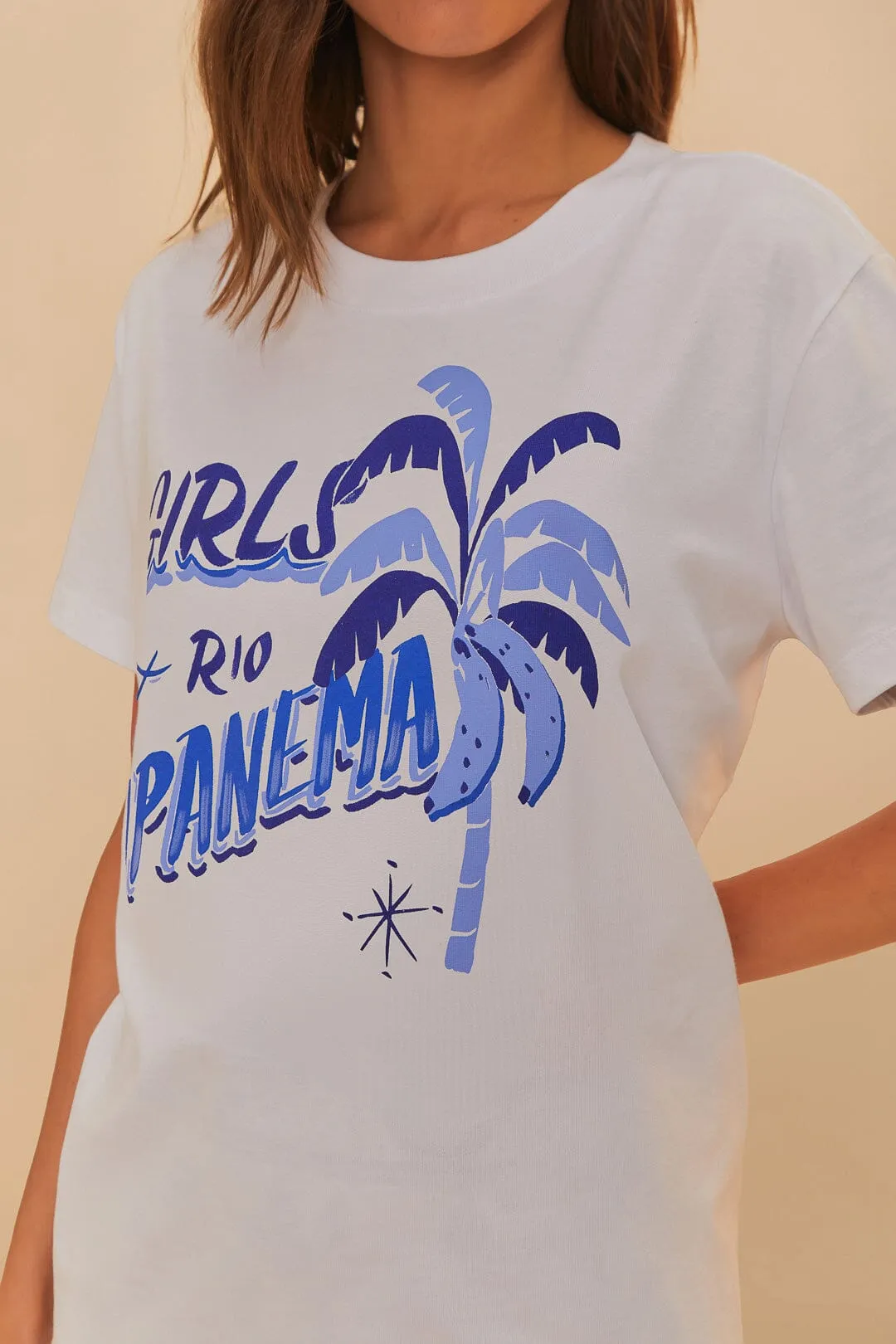 Off-White Girls Rio Ipanema T-Shirt sold by FARM Rio product image thumbnail 3