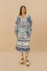 Off-White Ana Tapestry Organic Cotton Midi Skirt sold by FARM Rio