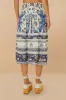 Off-White Ana Tapestry Organic Cotton Midi Skirt sold by FARM Rio