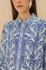 Off-White Tropical Cameo LENZING™ ECOVERO™ Euroflax™ Pajama Shirt sold by FARM Rio