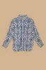 Off-White Tropical Cameo LENZING™ ECOVERO™ Euroflax™ Pajama Shirt sold by FARM Rio