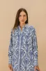 Off-White Tropical Cameo LENZING™ ECOVERO™ Euroflax™ Pajama Shirt sold by FARM Rio