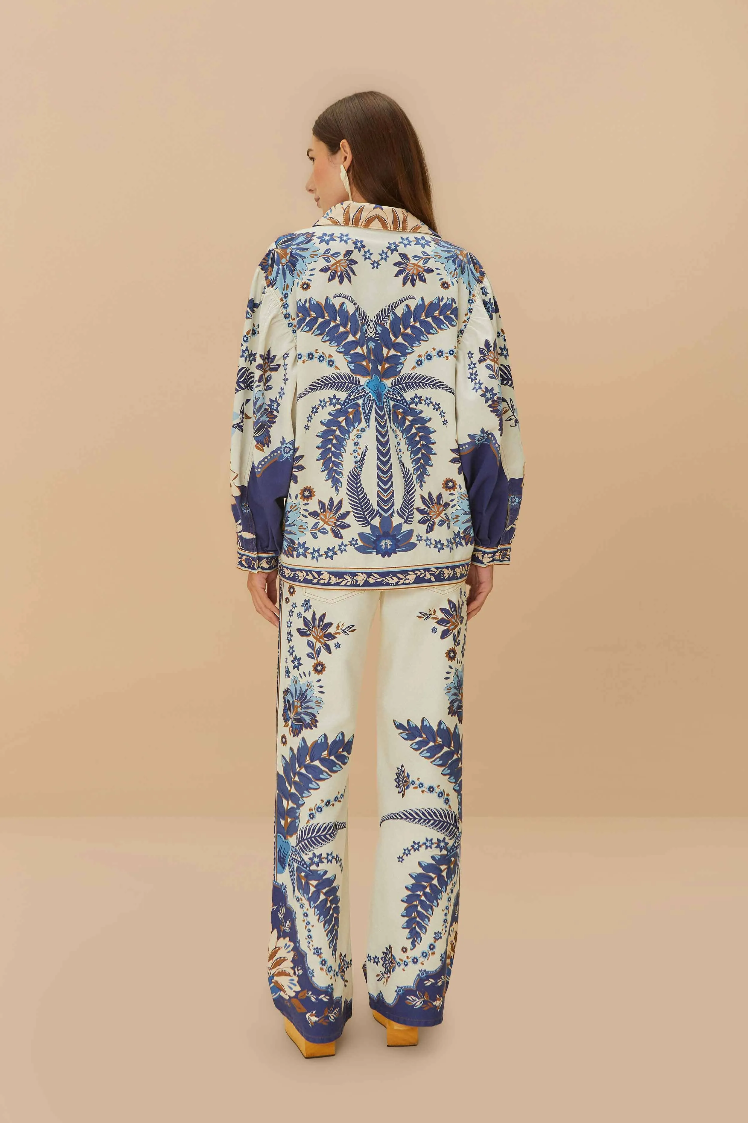 Off-White Encanto Tropical Pants sold by FARM Rio product image thumbnail 4