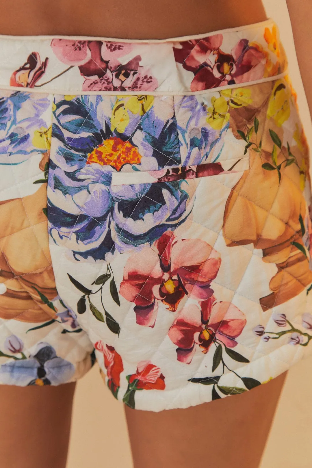 Off-White Greek Garden Shorts sold by FARM Rio product image thumbnail 5