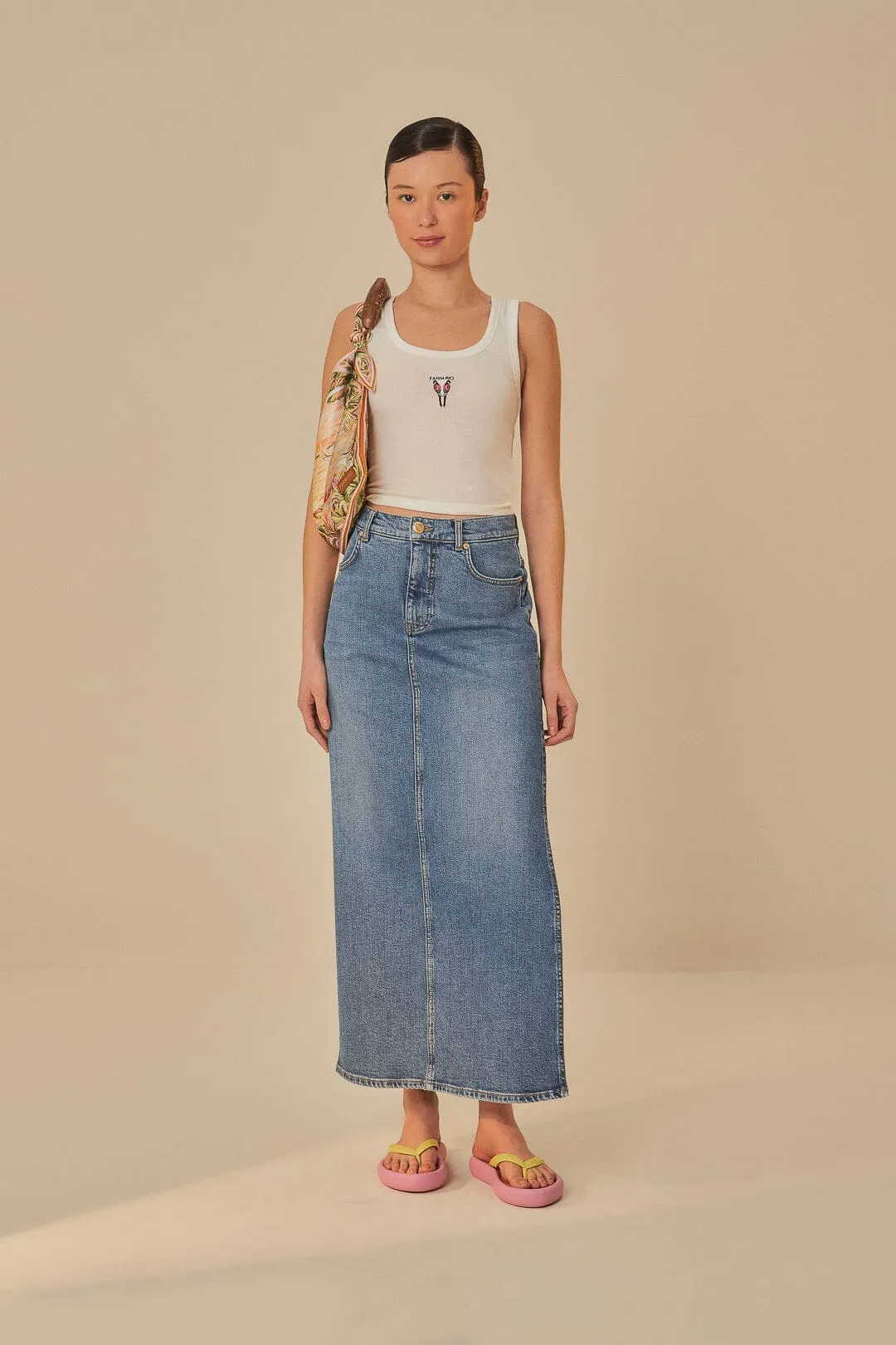 Multicolor Maritime Portrait Scarf Mini Bag sold by FARM Rio product image thumbnail 4