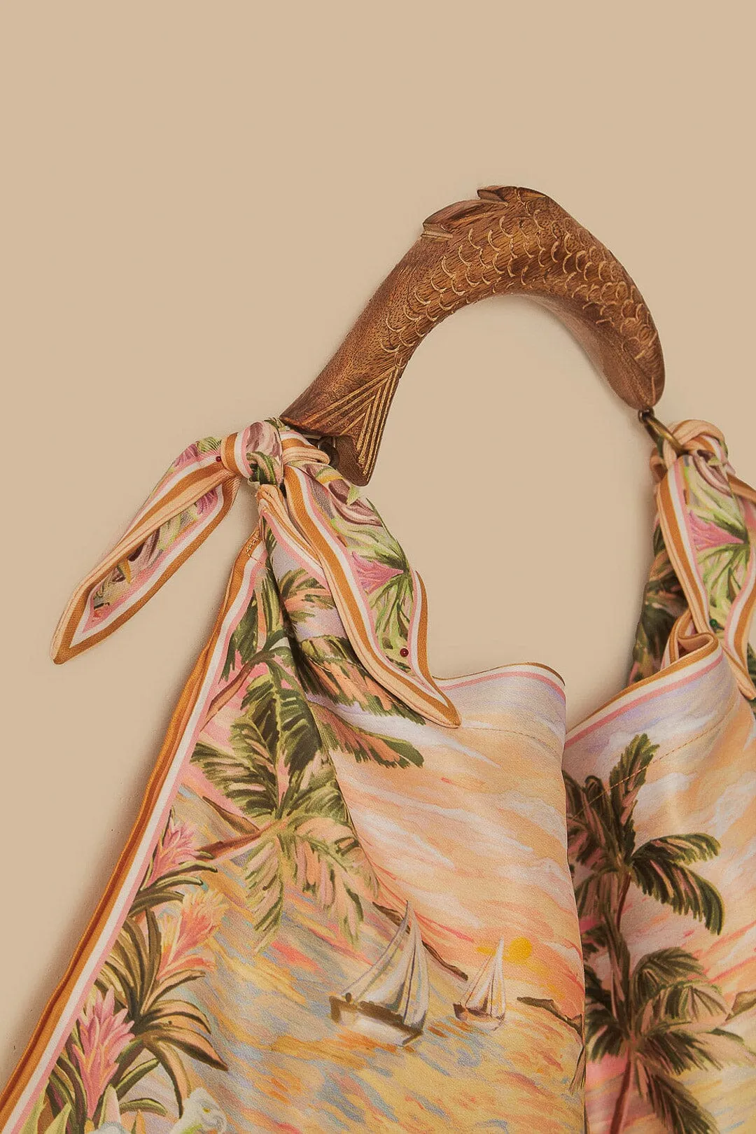 Multicolor Maritime Portrait Scarf Mini Bag sold by FARM Rio product image thumbnail 5