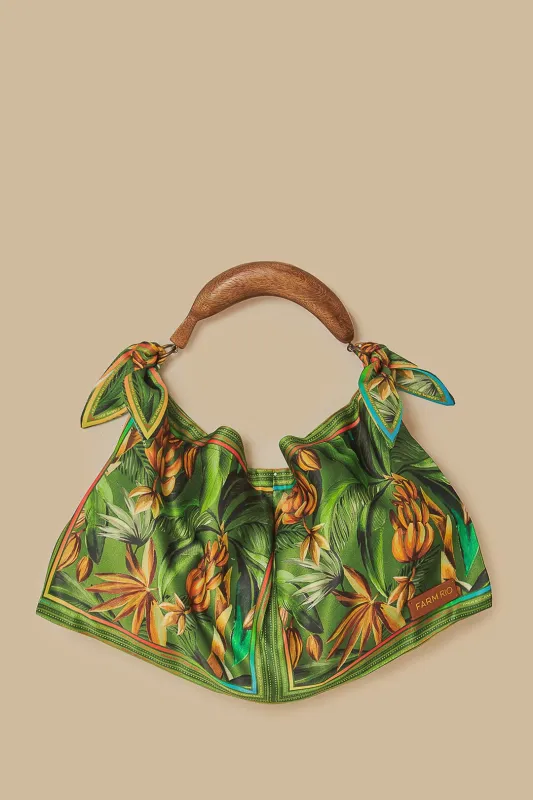 Green Bananart Scarf Mini Bag sold by FARM Rio