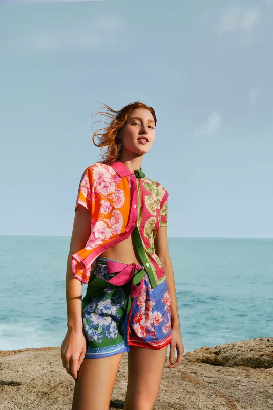 Mixed Scarves Floral Elegance Shirt sold by FARM Rio