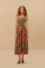 Red Dream Garden LENZING™ ECOVERO™ Euroflax™ Maxi Dress sold by FARM Rio