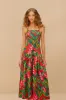 Red Dream Garden LENZING™ ECOVERO™ Euroflax™ Maxi Dress sold by FARM Rio