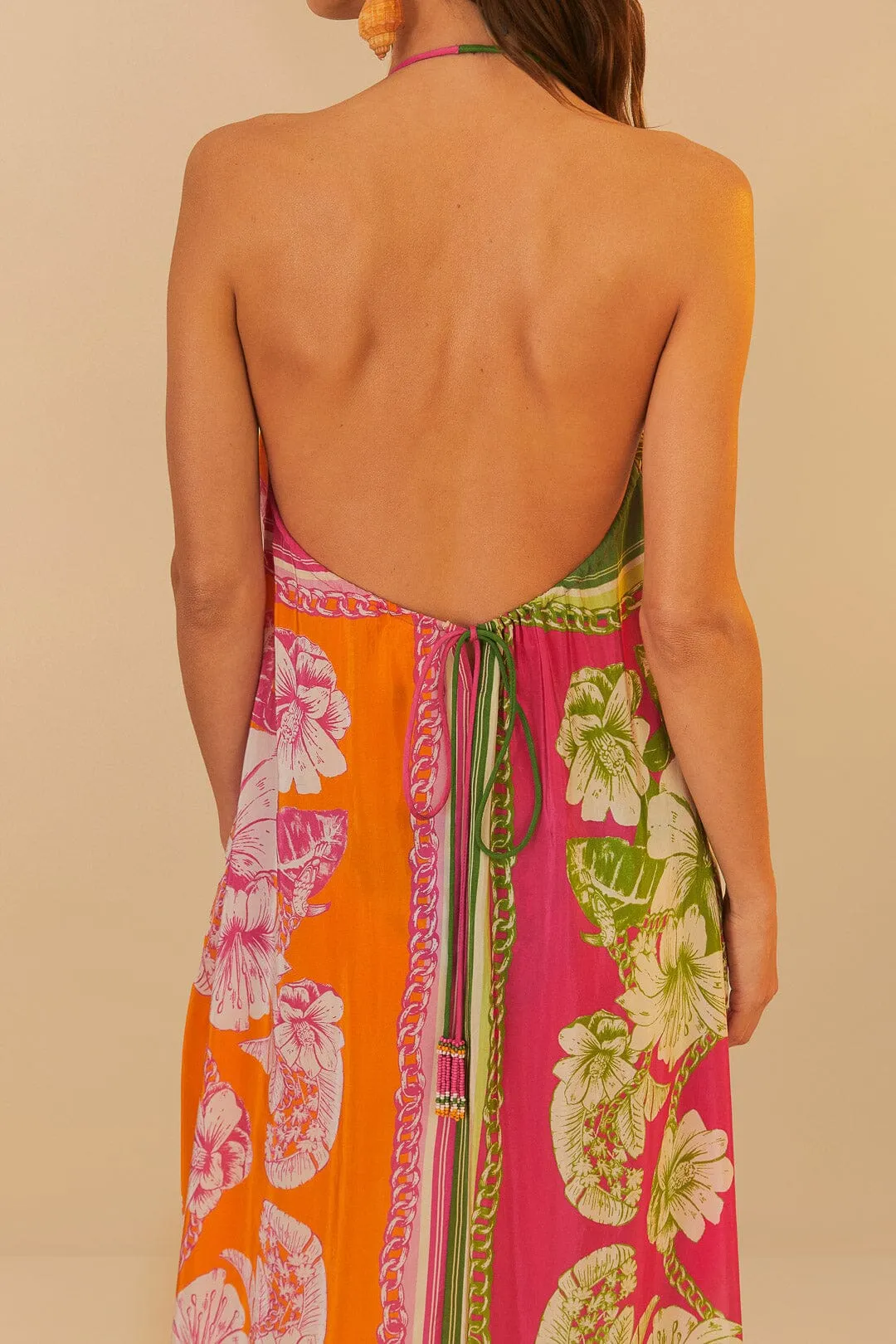 Mixed Scarves Floral Elegance Maxi Cover-Up sold by FARM Rio product image thumbnail 5