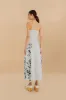 Off-White Mystic Blue Lotus Dreamscape LENZING™ ECOVERO™ Euroflax™ Midi Dress sold by FARM Rio