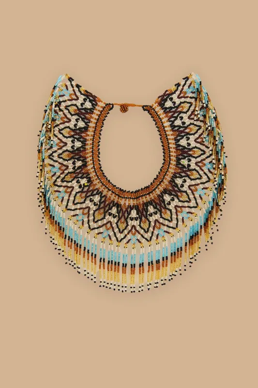 Yawanawa Maxi Beaded Necklace made by FARM Rio
