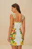 Off-White Picnic Flowers LENZING™ ECOVERO™ Euroflax™ Mini Dress sold by FARM Rio