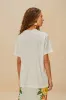 Off-White Rio Macaw Organic Cotton T-Shirt sold by FARM Rio