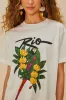 Off-White Rio Macaw Organic Cotton T-Shirt sold by FARM Rio