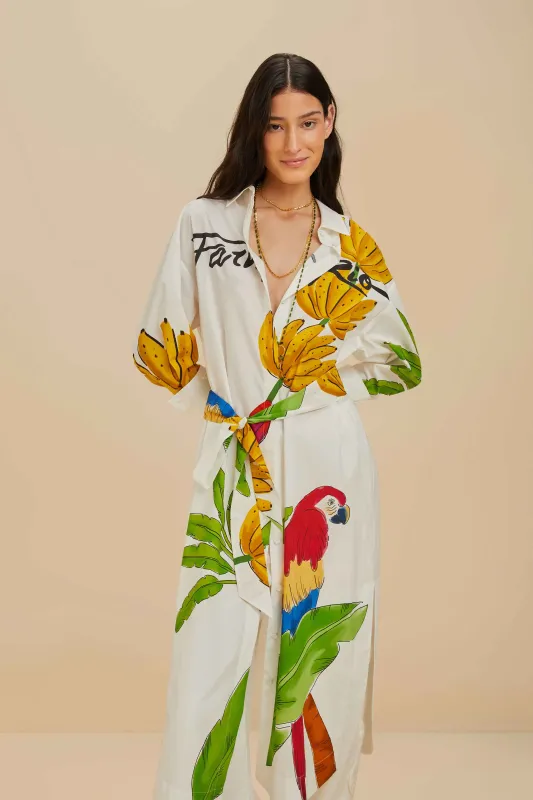 Off-White Farm Rio Organic Cotton Chemise sold by FARM Rio