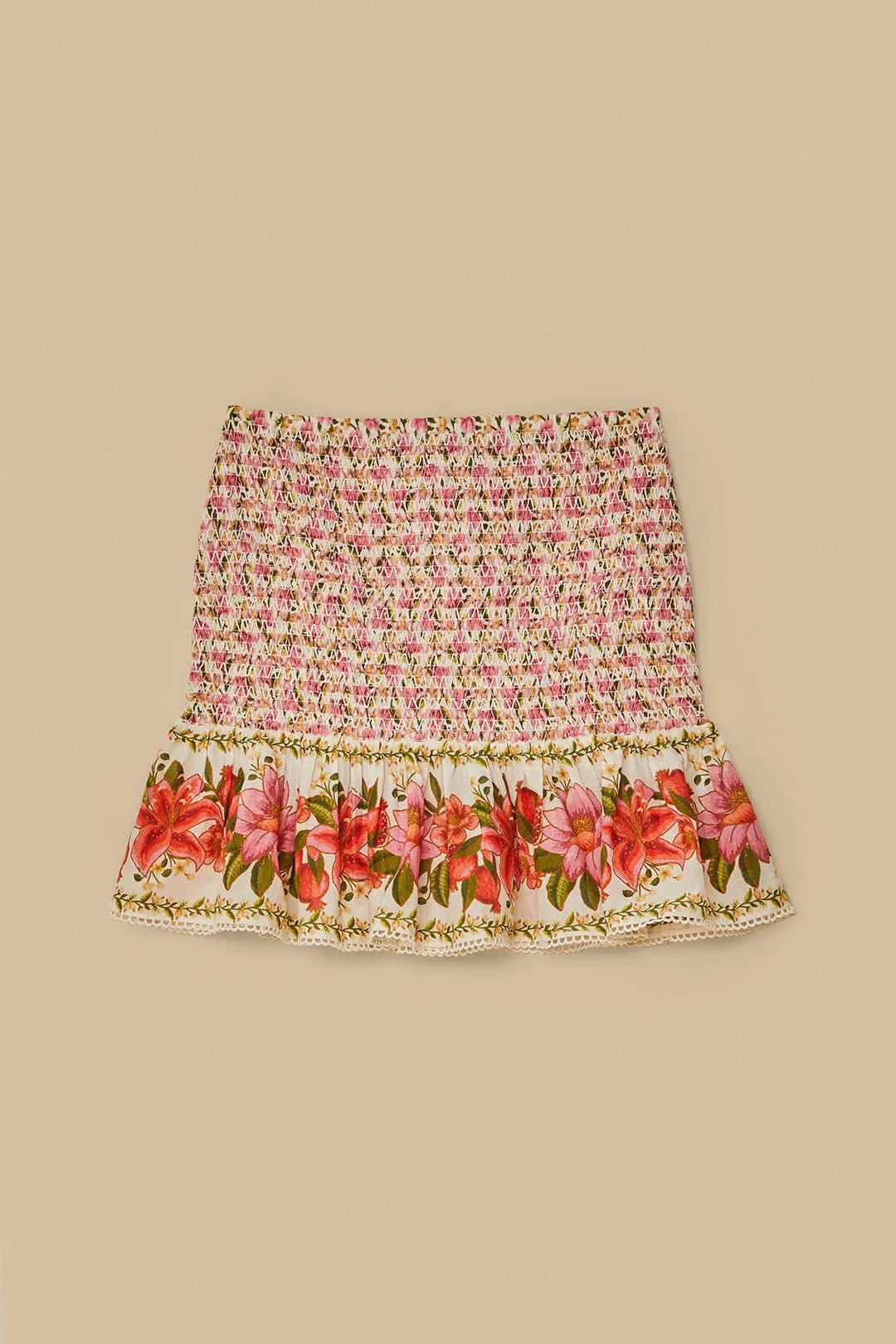 Off-White Summer Fruit Mini Skirt sold by FARM Rio product image thumbnail 4