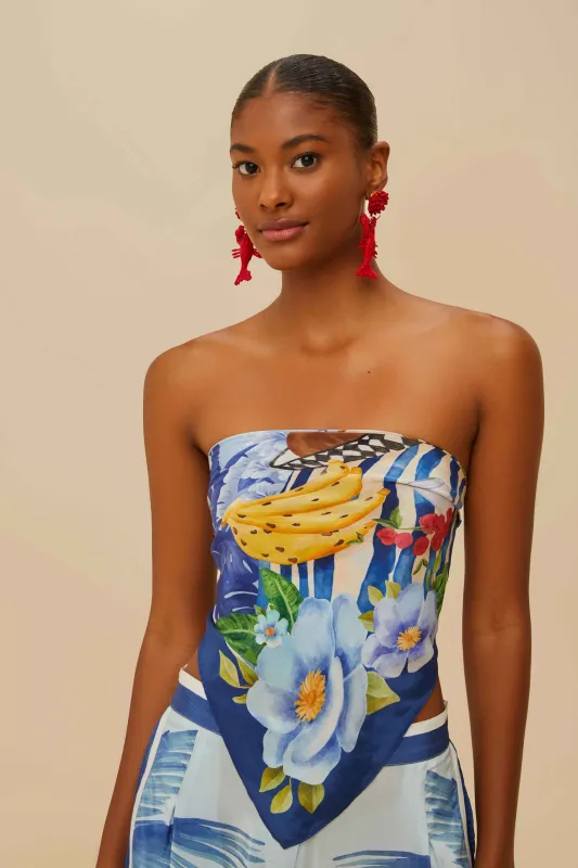 Blue Fresh Table Scarf sold by FARM Rio
