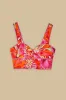 Orange Flying Birds LENZING™ ECOVERO™ Euroflax™ Crop Top sold by FARM Rio