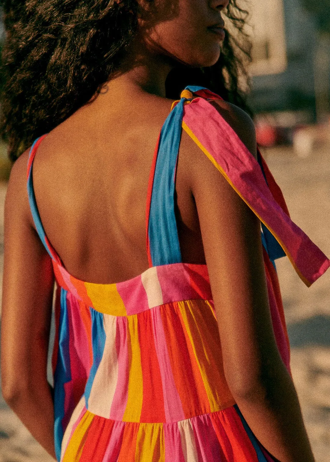 Carioca Stripes Multicolor Mara Maxi Dress sold by FARM Rio product image thumbnail 3