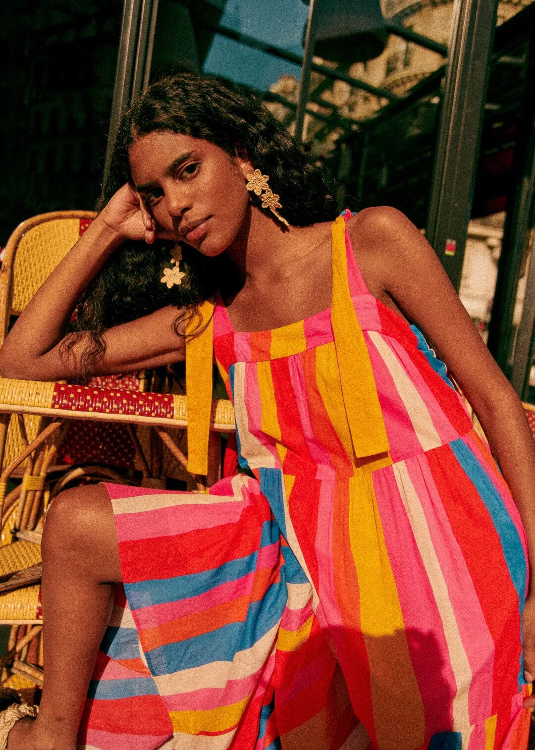 Carioca Stripes Multicolor Mara Maxi Dress sold by FARM Rio product image thumbnail 4