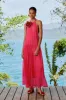 Pink Flower Halter Neck Maxi Dress sold by FARM Rio