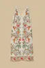 Off-White Delicate Forest Euroflax™ Premium Linen Maxi Dress sold by FARM Rio