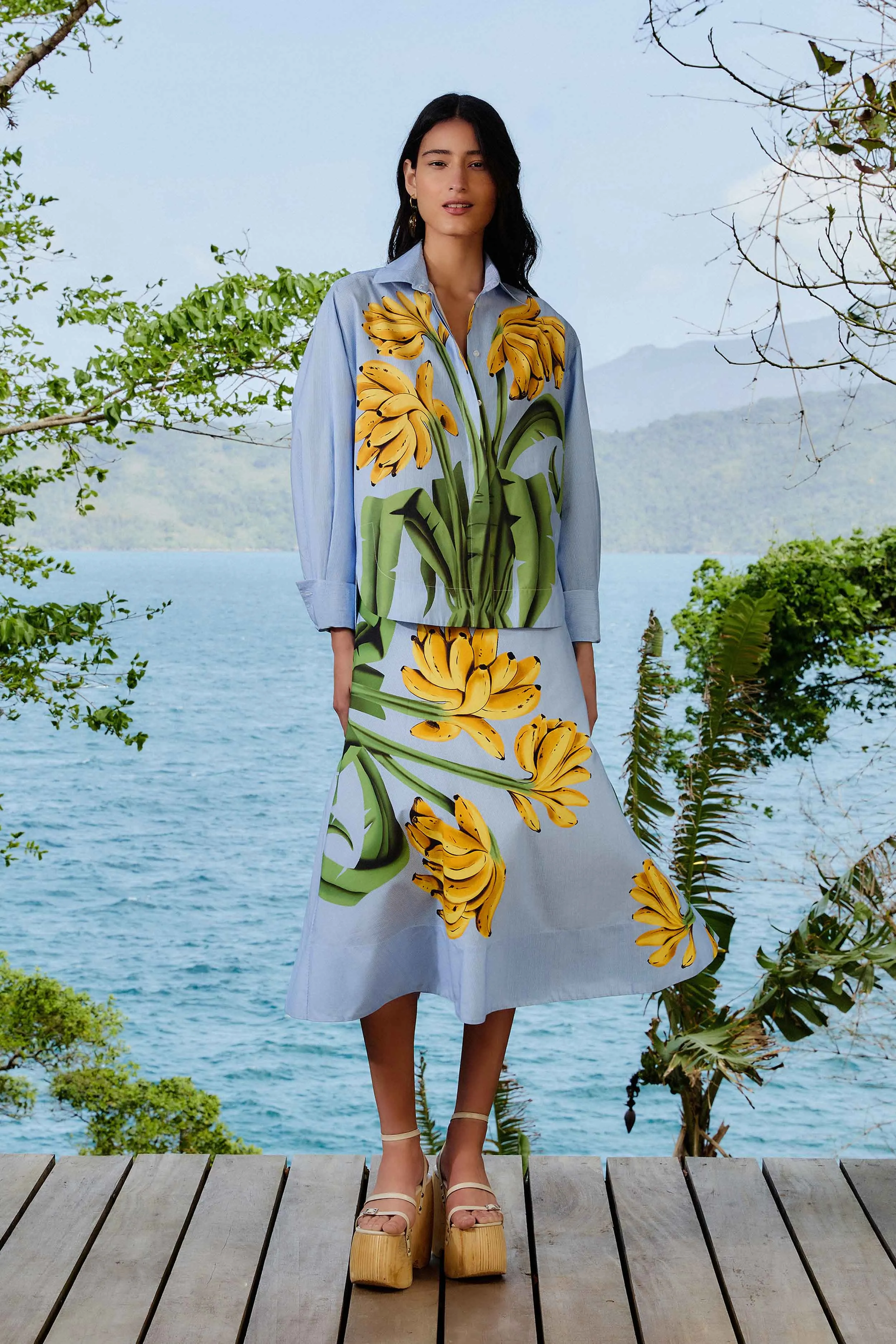 Blue Banana Cocina Striped Shirt sold by FARM Rio product image thumbnail 3