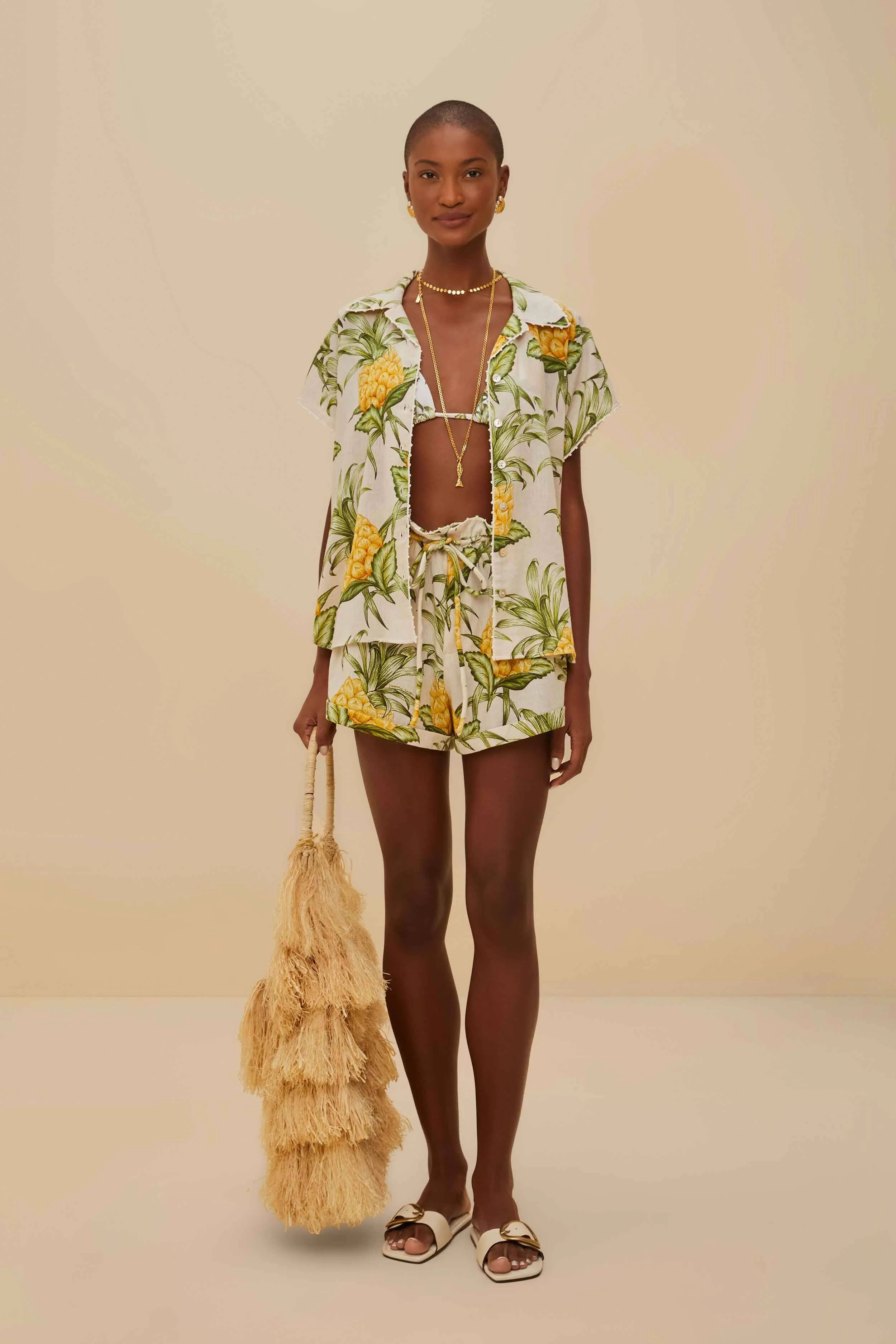 Off-White Delicate Pineapple Shirt sold by FARM Rio product image thumbnail 2